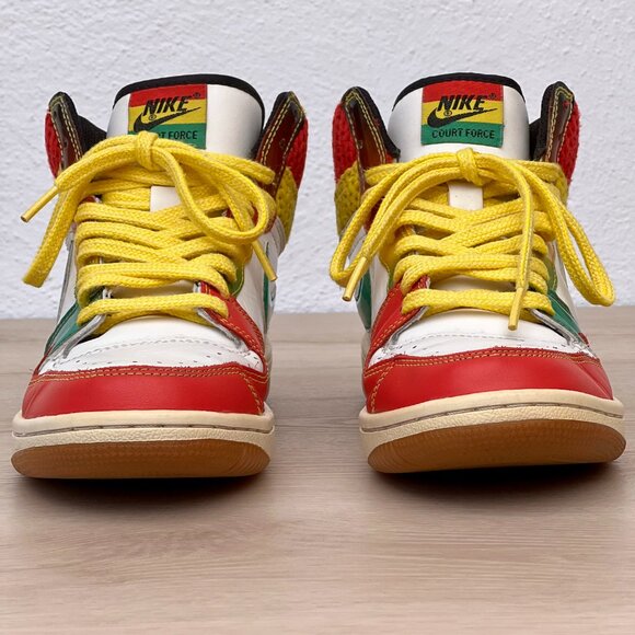 Nike Women’s Court Force High Dunk Rasta Retro Limited Edition  8.5 / RARE FIND! - Picture 4 of 16